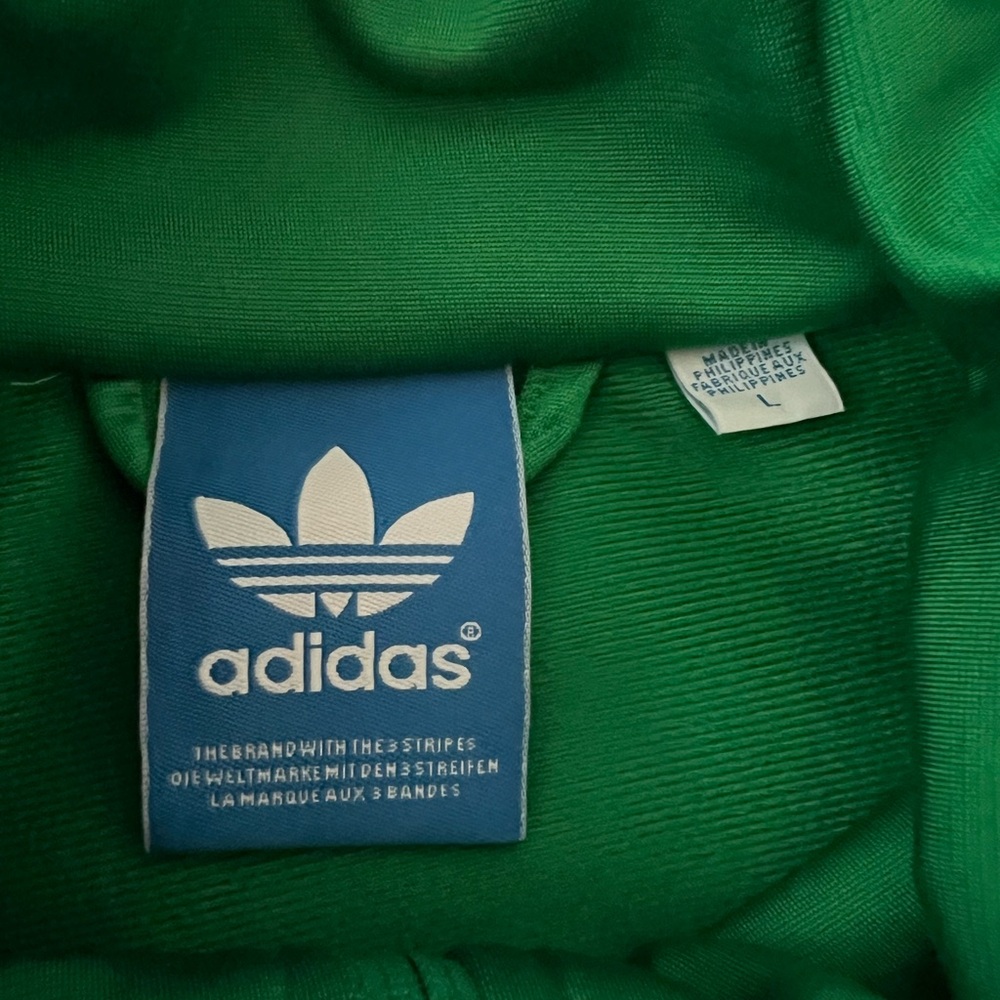 Adidas Men’s Green Track Jacket - Picture 3 of 5